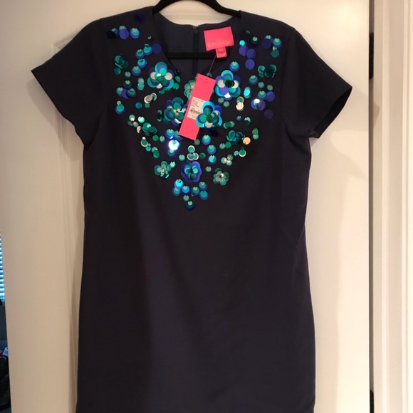 Lilly Pulitzer Havyn Embellished Dress Size 12 - Picture 4 of 4